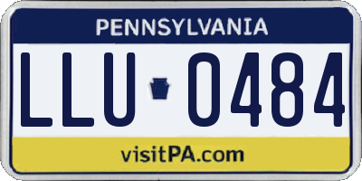 PA license plate LLU0484