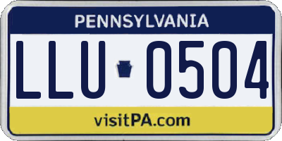 PA license plate LLU0504