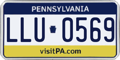 PA license plate LLU0569