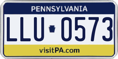 PA license plate LLU0573