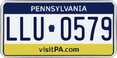 PA license plate LLU0579