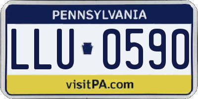 PA license plate LLU0590