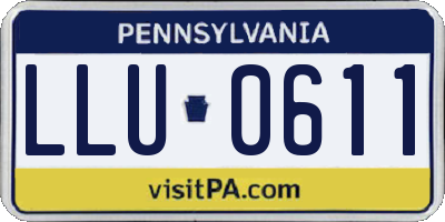 PA license plate LLU0611
