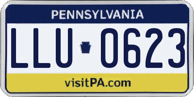 PA license plate LLU0623