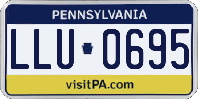 PA license plate LLU0695