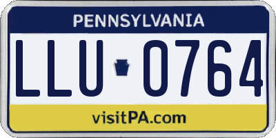 PA license plate LLU0764
