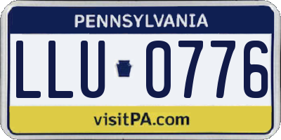 PA license plate LLU0776