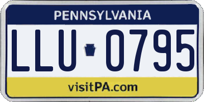 PA license plate LLU0795
