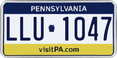 PA license plate LLU1047