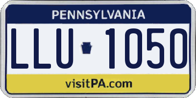 PA license plate LLU1050