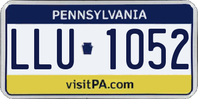 PA license plate LLU1052