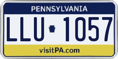 PA license plate LLU1057