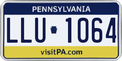 PA license plate LLU1064