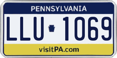 PA license plate LLU1069