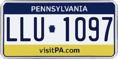 PA license plate LLU1097