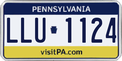 PA license plate LLU1124