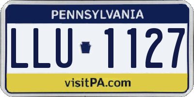 PA license plate LLU1127