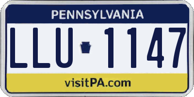 PA license plate LLU1147