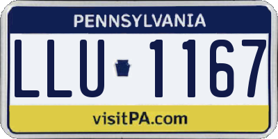 PA license plate LLU1167