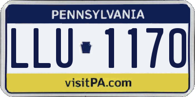 PA license plate LLU1170