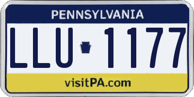 PA license plate LLU1177