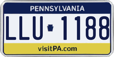 PA license plate LLU1188