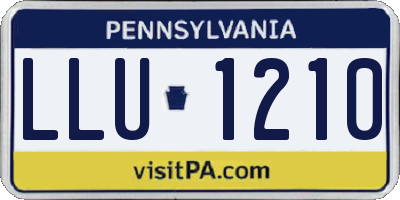 PA license plate LLU1210