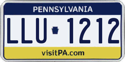 PA license plate LLU1212