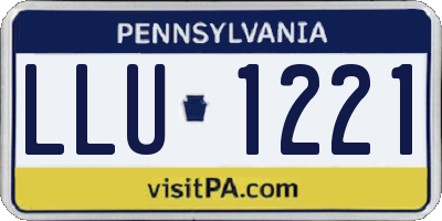 PA license plate LLU1221