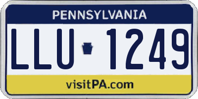 PA license plate LLU1249