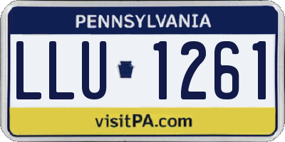 PA license plate LLU1261
