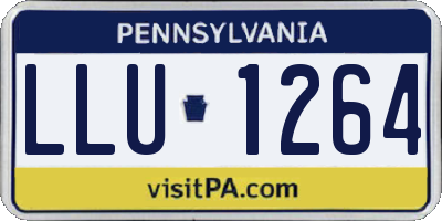 PA license plate LLU1264