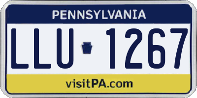PA license plate LLU1267