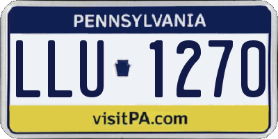 PA license plate LLU1270