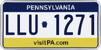 PA license plate LLU1271