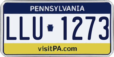 PA license plate LLU1273