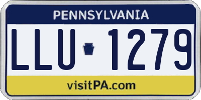PA license plate LLU1279