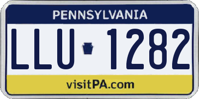PA license plate LLU1282