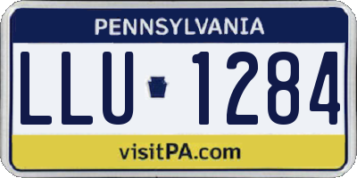PA license plate LLU1284