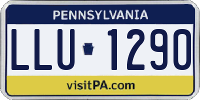 PA license plate LLU1290