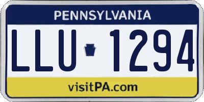 PA license plate LLU1294