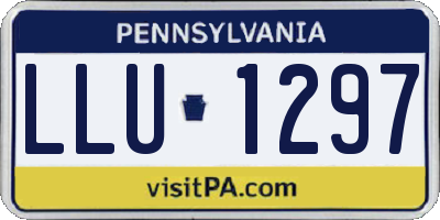 PA license plate LLU1297