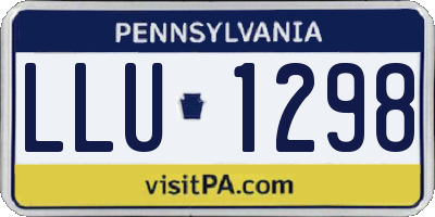 PA license plate LLU1298