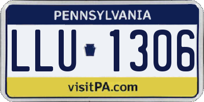 PA license plate LLU1306