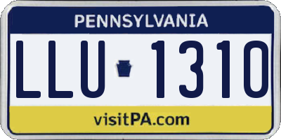 PA license plate LLU1310
