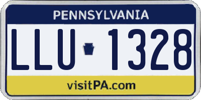 PA license plate LLU1328