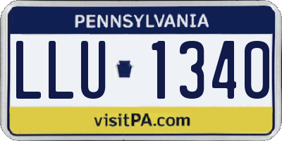 PA license plate LLU1340