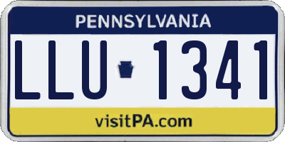 PA license plate LLU1341