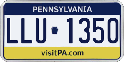 PA license plate LLU1350