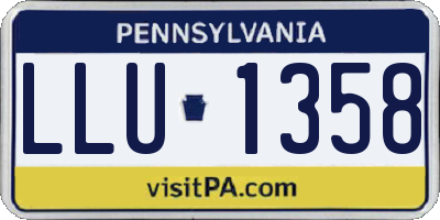 PA license plate LLU1358